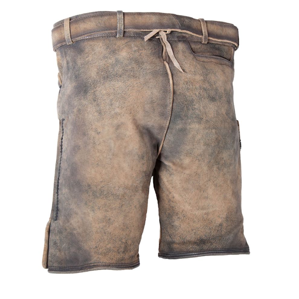classic men’s Lederhosen showing traditional Bavarian fit.