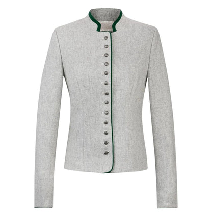 Authentic grey Trachten jacket in German Bavarian style.