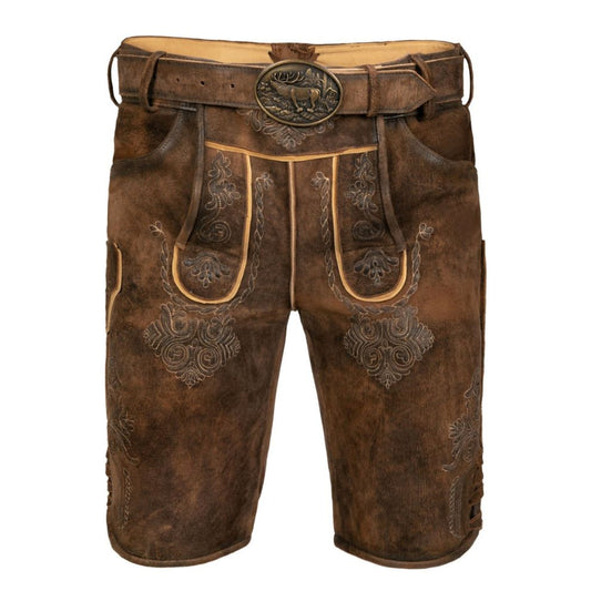 Men’s Bavarian Lederhosen Oktoberfest festival wear in traditional Alpine style.