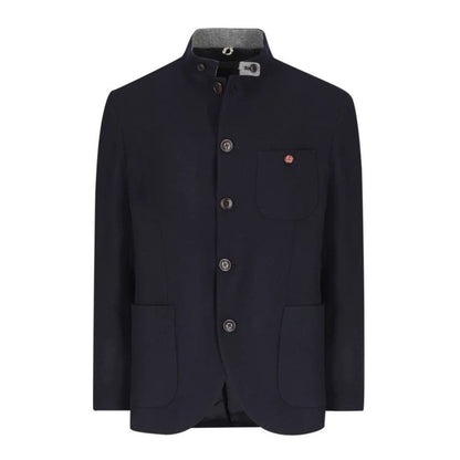 Men’s blue wool Trachten jacket in premium Oktoberfest attir