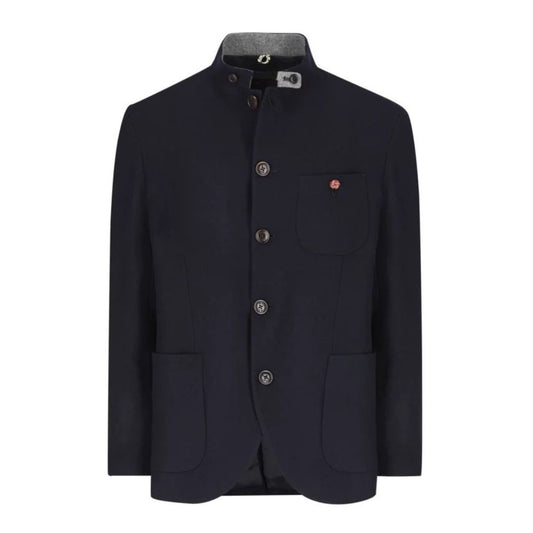 Men’s blue wool Trachten jacket in premium Oktoberfest attir