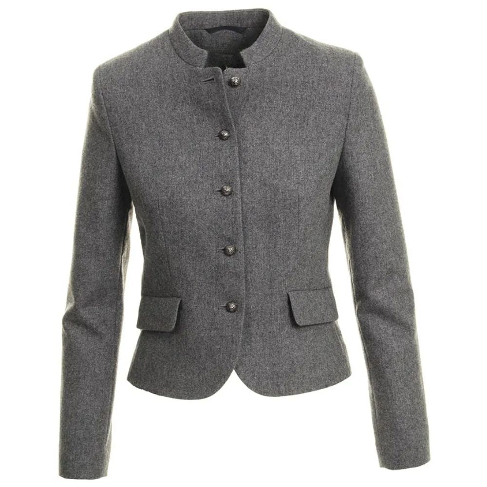 Women’s wool Trachten jacket in classic Bavarian festival wear style.