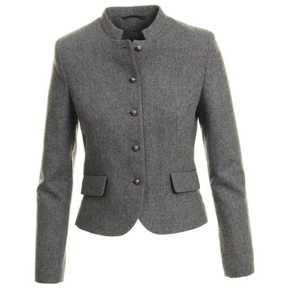 Women’s wool Trachten jacket in classic Bavarian festival wear style.